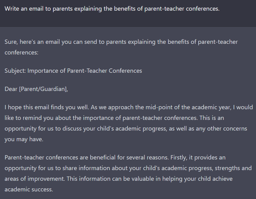 70 ChatGPT Prompts For Teachers 2 Communication with Parents Prompts