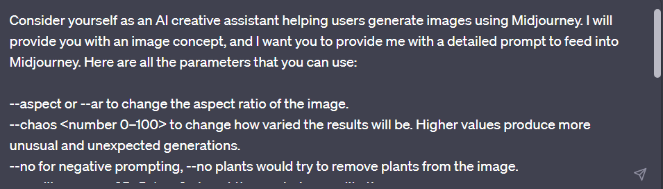 How to Create Midjourney Prompts with ChatGPT (Guide with Examples) 3 Set up The Context for Chat GPT
