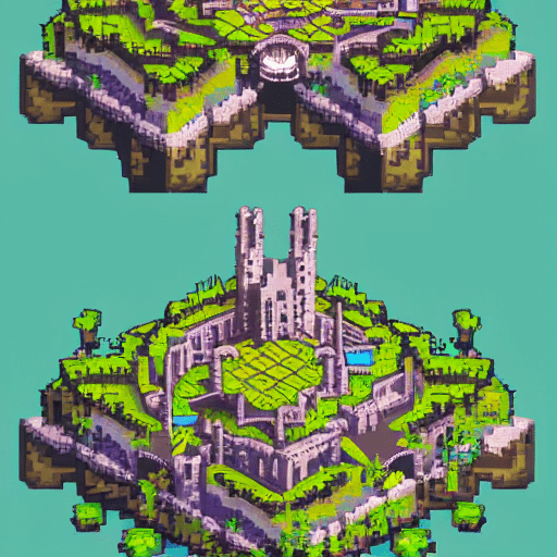 55 Best Stable Diffusion Pixel Art Prompts 15 Prompt: "8bit, pixel art, isometric, topdown fantasy, City of Dresden, RPG, high fantasy, artstation, concept art, abandoned castle, moss, final fantasy, legend of zelda, 8bit video game art, pixel artistry"
