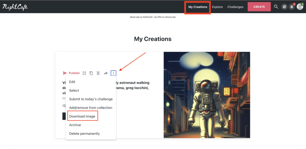 NightCafe Review & Tutorial: Is It Worth It in 2024? 21 Save Your NightCafe Artwork