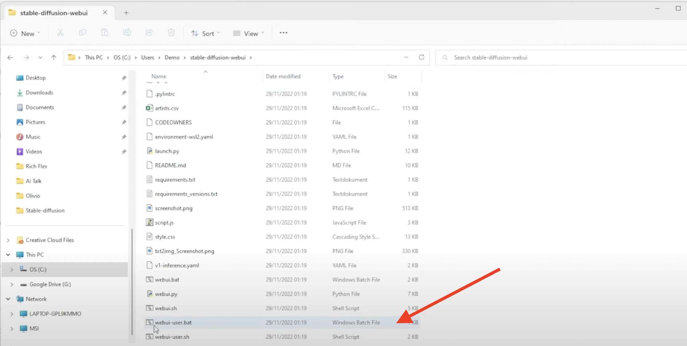 AUTOMATIC1111: Complete Guide to Stable Diffusion WebUI 8 Find a file called "webui-user.bat"