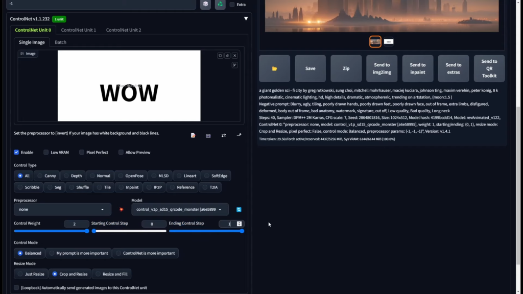 How to Add Hidden Text and Messages in AI Images (Guide) 16 increase control weight