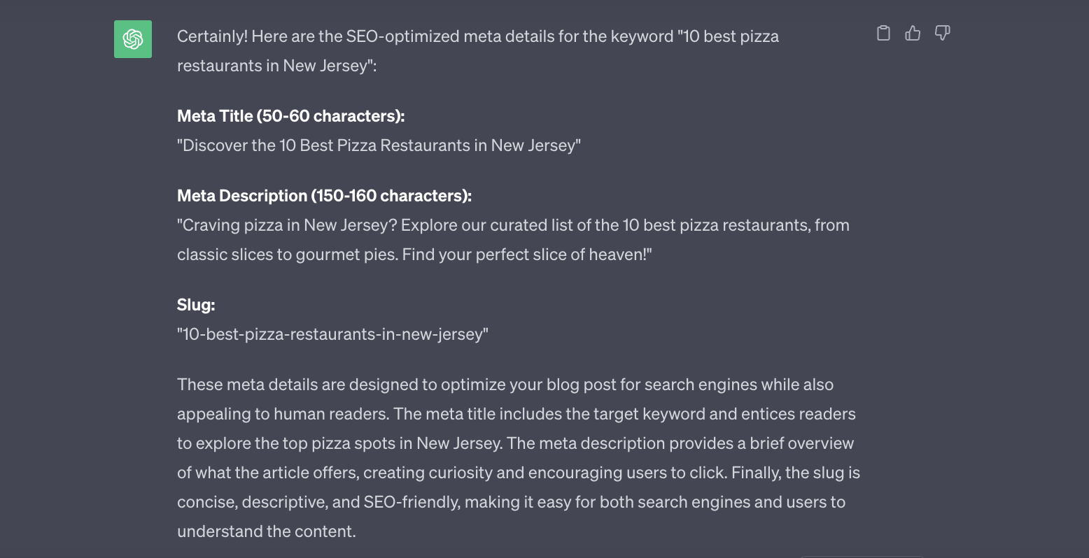 15+ ChatGPT Prompts for Bloggers (SEO, Outlining And More) 6 Screenshot 2023 10 10 at 9.52.56 AM