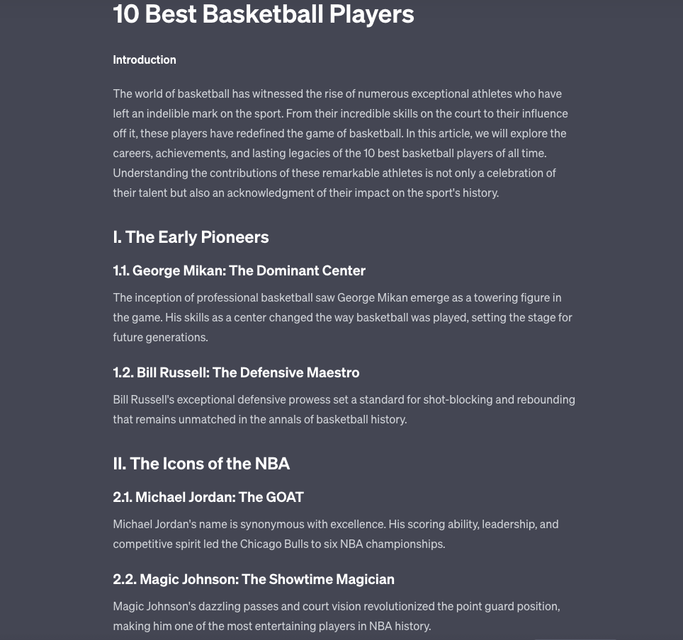 15+ ChatGPT Prompts for Bloggers (SEO, Outlining And More) 8 Screenshot 2023 10 10 at 9.57.19 AM