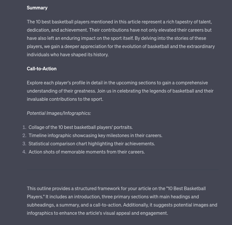 15+ ChatGPT Prompts for Bloggers (SEO, Outlining And More) 9 Screenshot 2023 10 10 at 9.57.28 AM