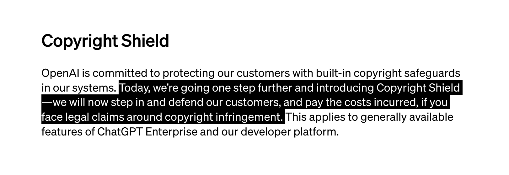 ChatGPT Updated: OpenAI Announces GPT-4 Turbo and New Developer Tools 3 Copyright Shield OpenAI