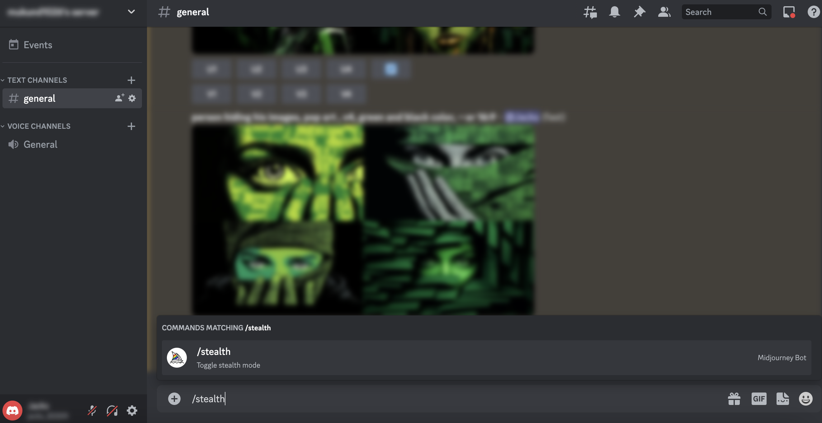 How to Use Midjourney Privately (Tutorial) 9 type /stealth or /private in any Discord channel to turn on stealth mode