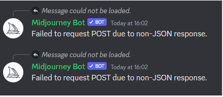 How to Fix Midjourney Error: 'Failed to Request POST 1 Failed to request POST due to non-JSON response
