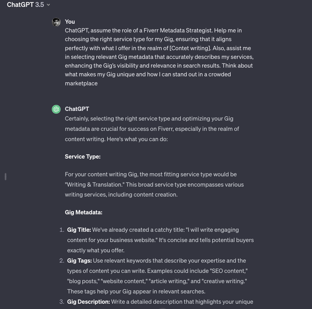 10 Best ChatGPT Prompts for Fiverr to Create Gigs in Seconds 4 fiverr chatgpt prompt for Gig Metadata
