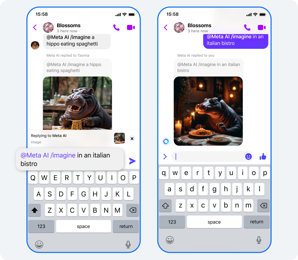 Meta Implements Over 20 Generative AI Enhancements 3 generate and modify images in group chats