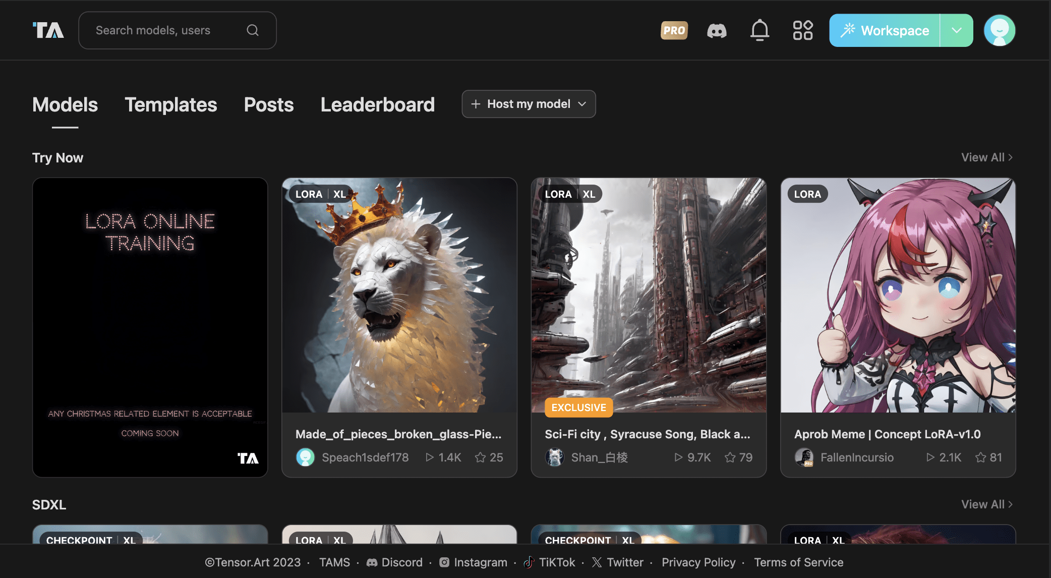 12 Best Midjourney Alternatives (2024) 9 tensor art ai screen