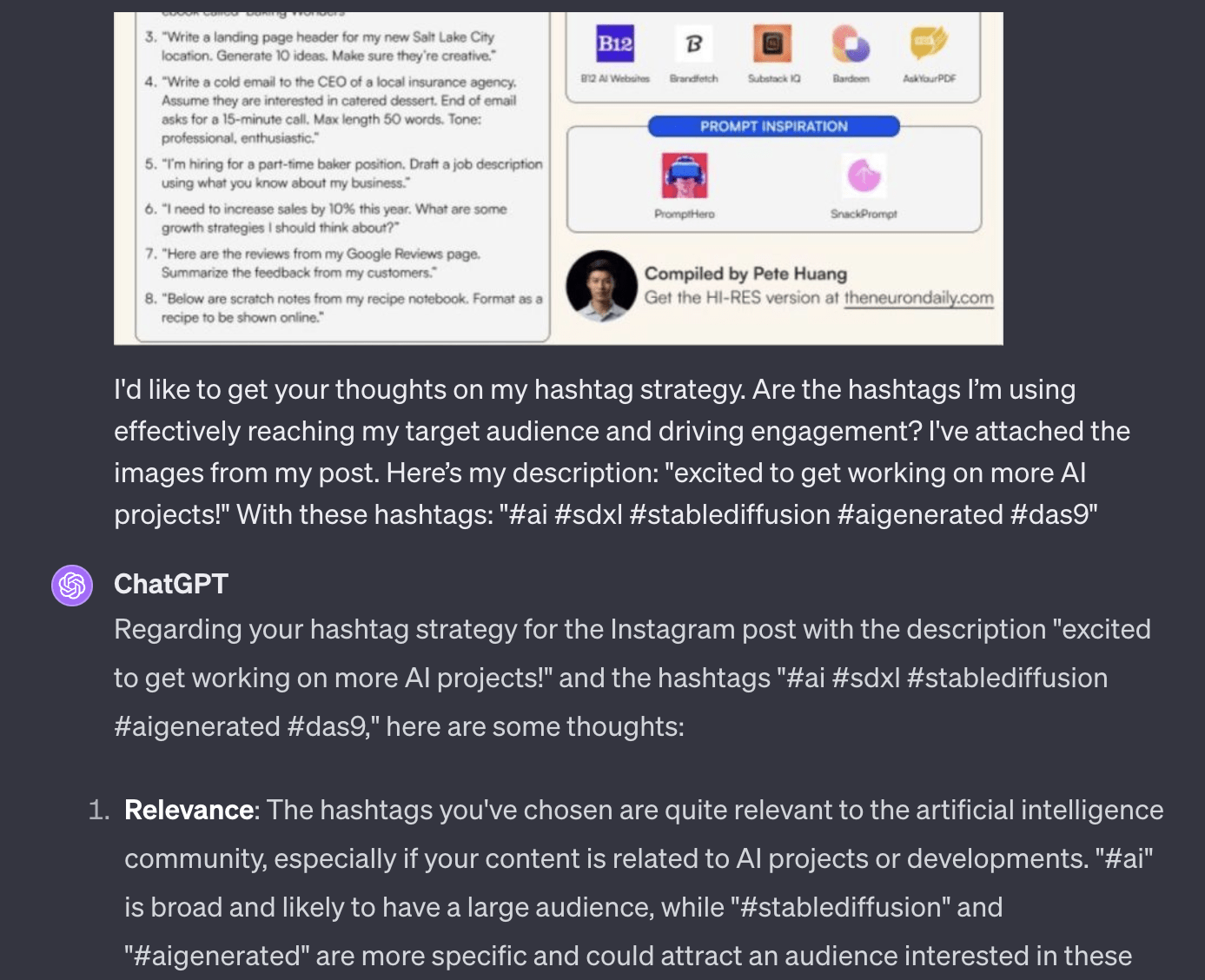 120+ Best ChatGPT Prompts for Social Media 6 ChatGPT Prompts for an Instagram Page