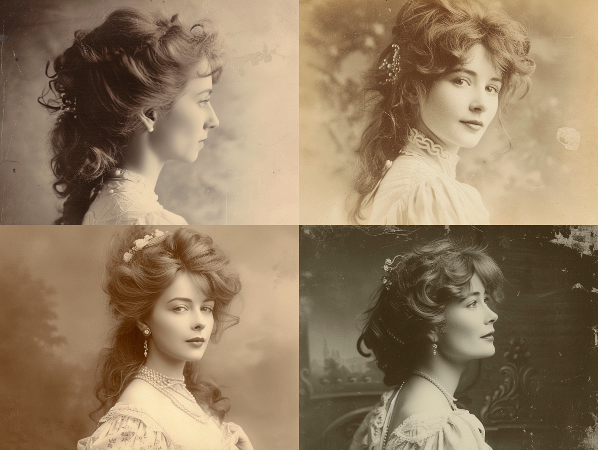 10 Best Midjourney Prompts for Wall Art 5 Victorian Era cabinet card style portrait wall art