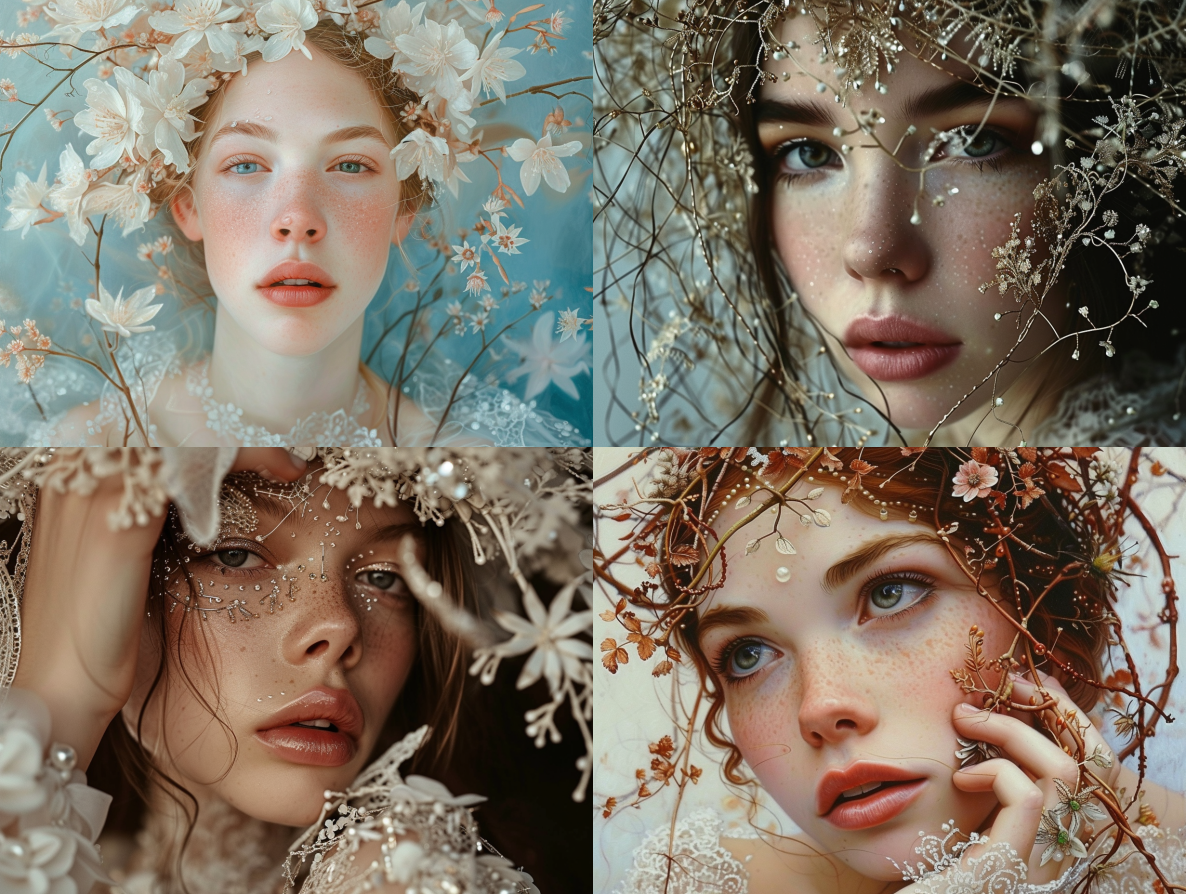 10 Best Midjourney Prompts for Wall Art 8 Beautiful portrait in the style of Dana Trippe