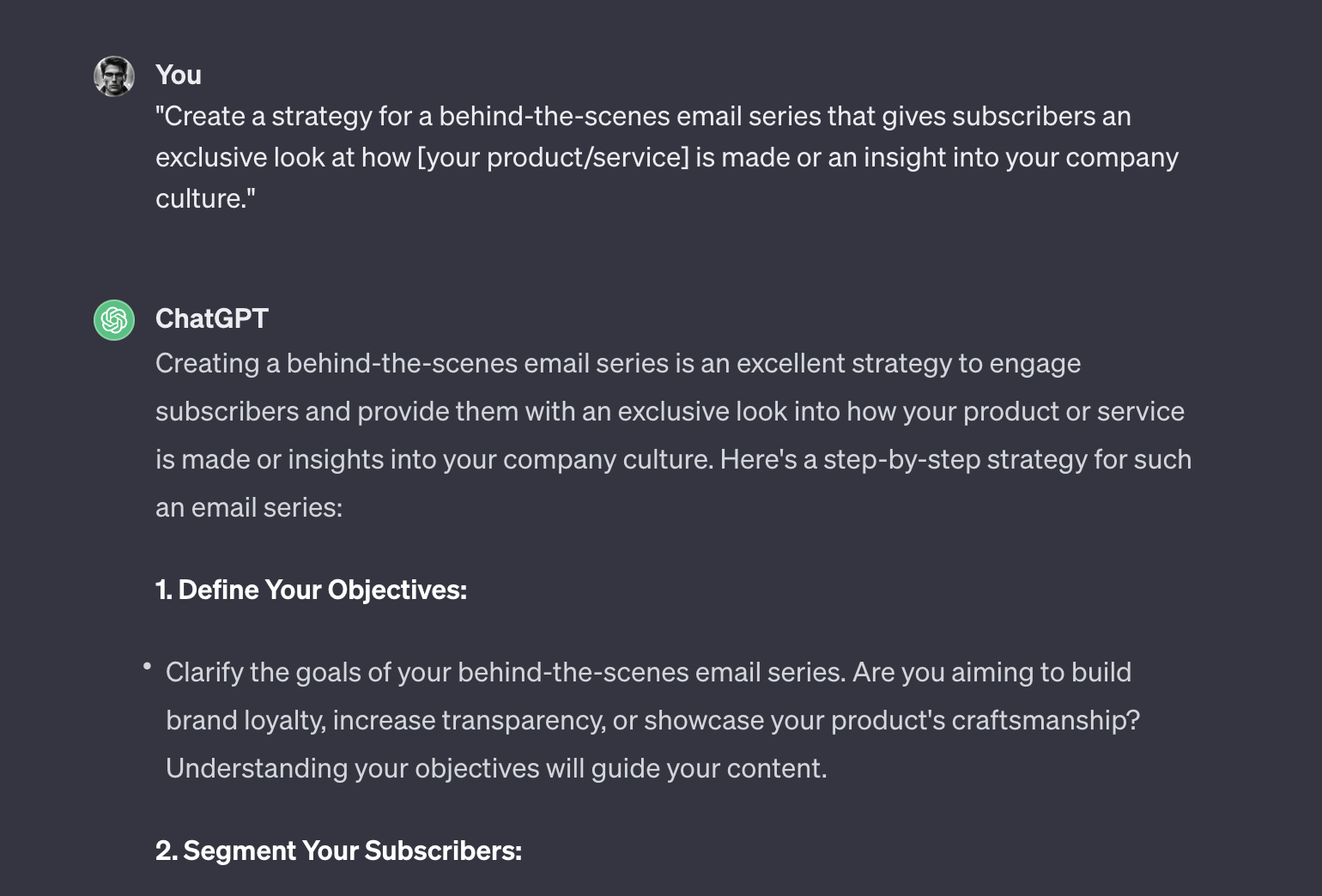 70+ ChatGPT Prompts for Email Marketing 5 Illustration for email strategy and planning on ChatGPT