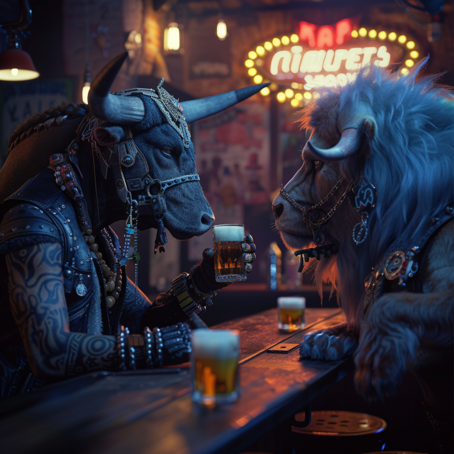 10 Best Midjourney Anthropomorphic Prompts 11 anthropomorphic bull