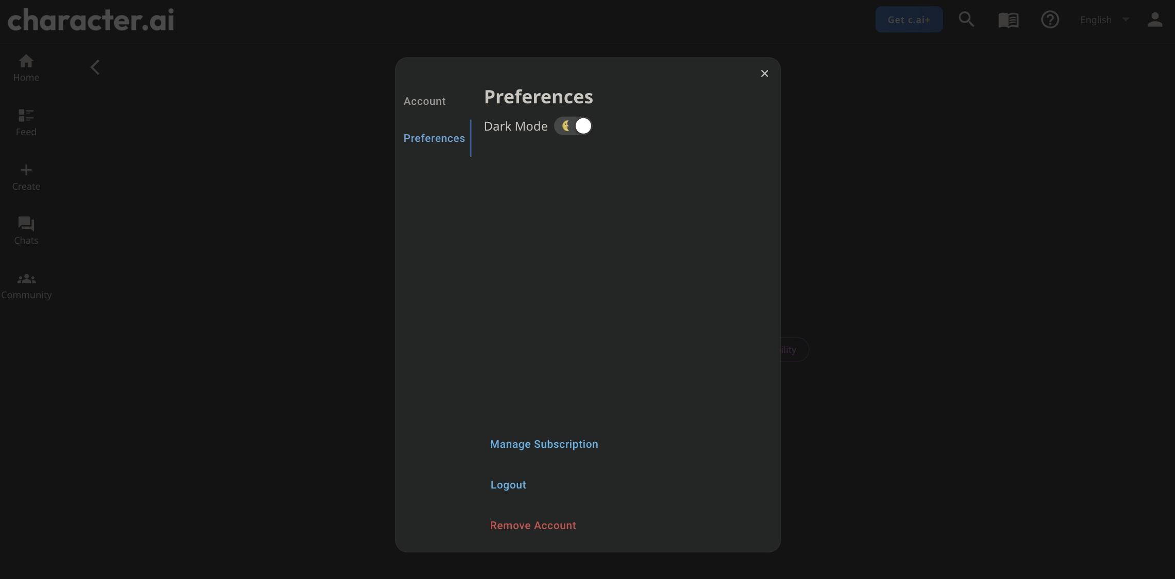 How to Delete Character.ai Account (Tutorial) 4 In the profile settings click preferences settings