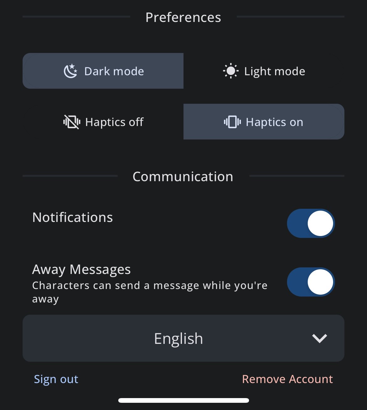 How to Delete Character.ai Account (Tutorial) 8 Character ai mobile app preferences setting