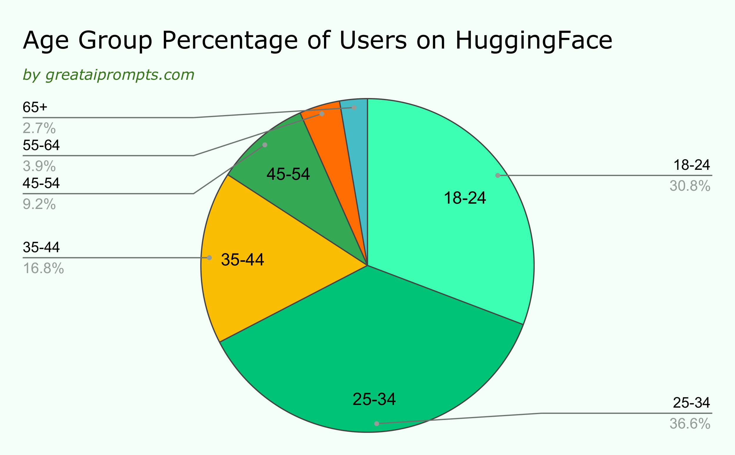 Every Hugging Face Statistics You Need to Know (2024) 7 age group distribution of huggingface