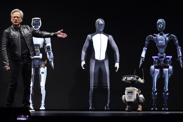 Nvidia Reveals New AI Superchip, Quantum, and Robotics Tools 2 jenseng huang with new GR00T line of robots