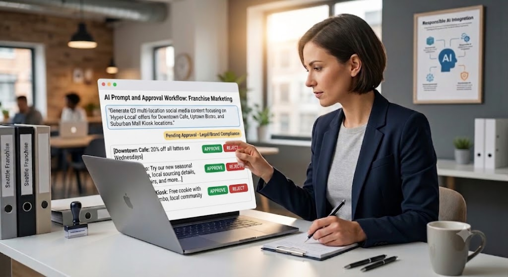 AI Prompts for Franchise Marketing Managers, but With Approval Rules