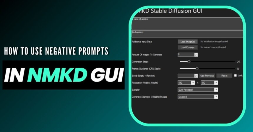 negative prompts in nmkd gui