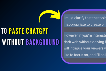 how to paste chatgpt text without background