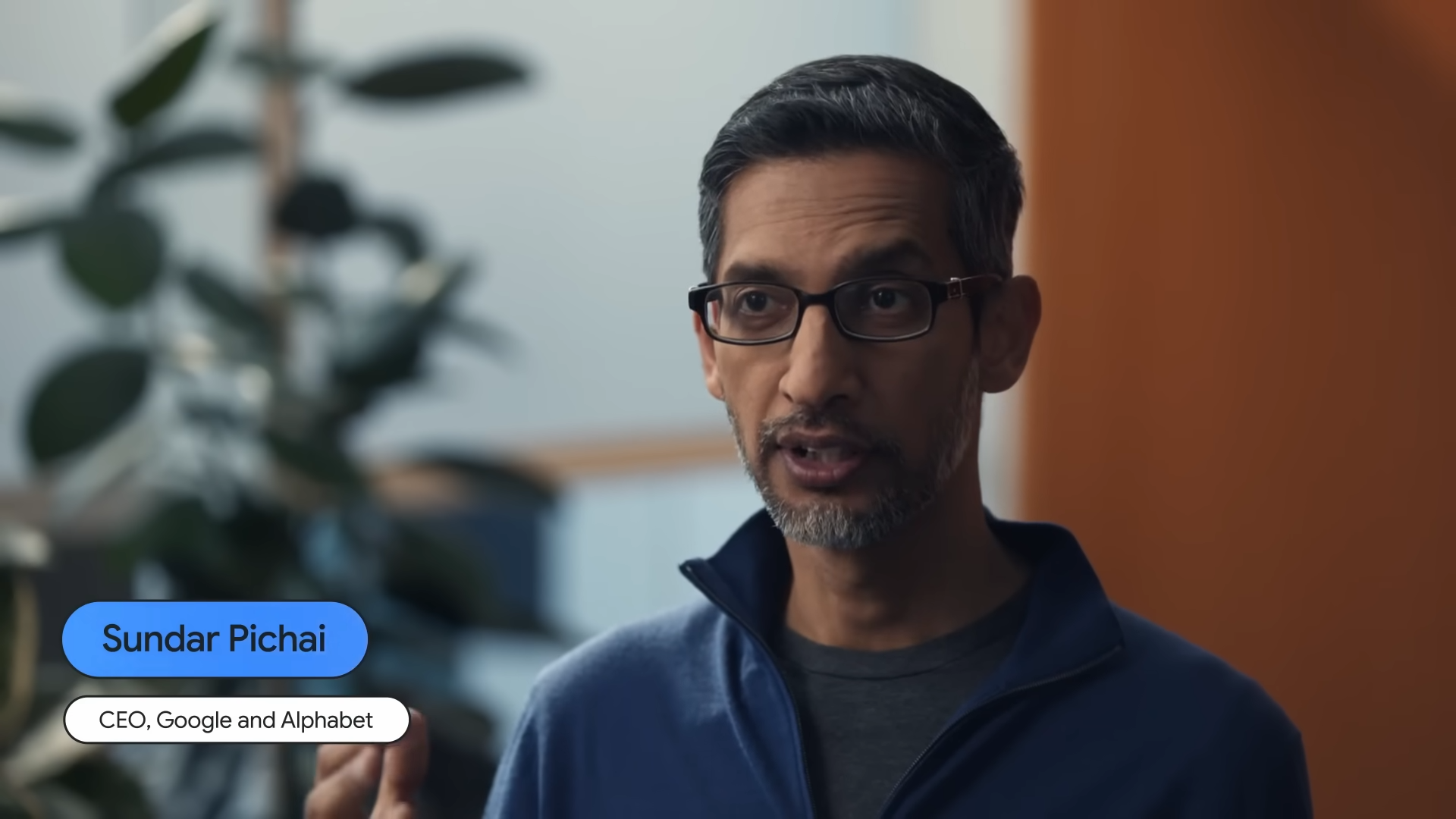 Sundar Pichai speaking about Gemini